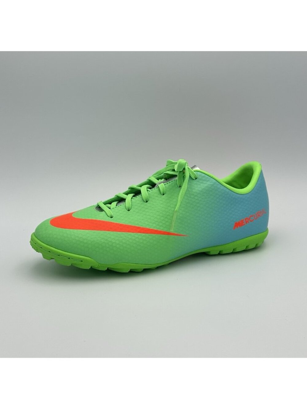 Nike JR Mercurial Athletic Shoes Men's Size 6 Green Soccer Cleats 555613-380